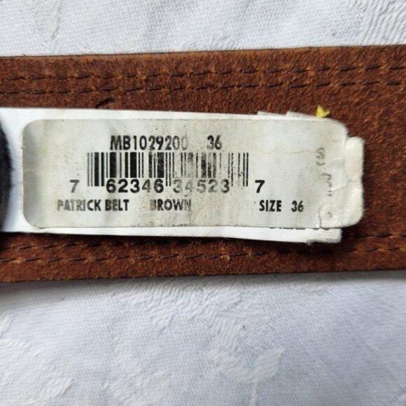 Brown Leather Belt by Fossil - Size 36 - Picture 6 of 6